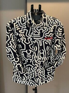 H & M Iconic Keith Haring Bold Print Chore Jacket  UNISEX (Mens XS/Ladies M+)